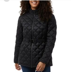 NWT 32 Degrees Ladies' Belted Diamond Quilt Jacket, Nwt